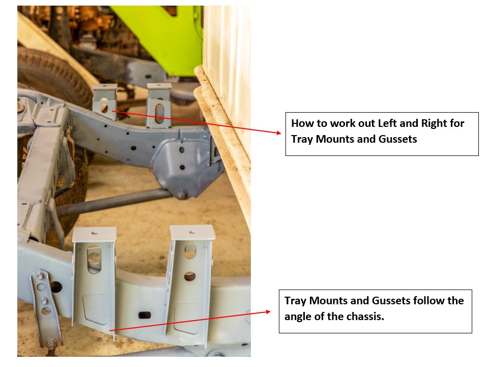 Tray Mounts and Gussets