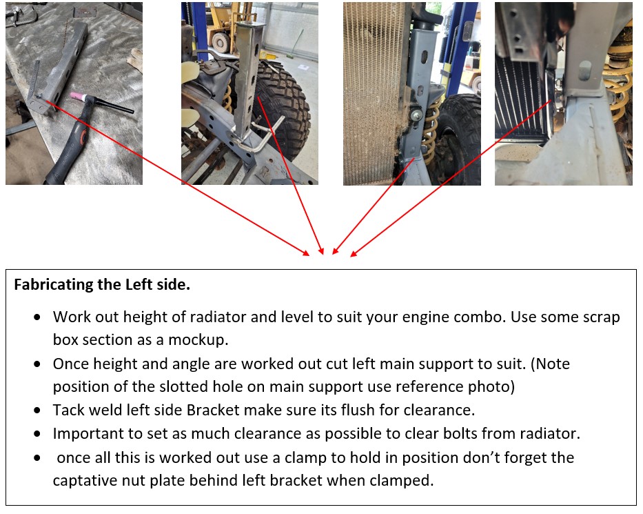 Fabricating the left side