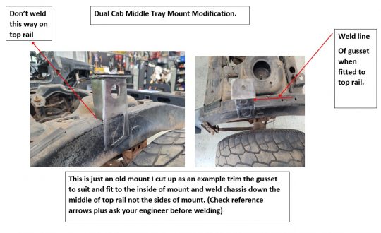 80/105 Series Land Cruiser Tray Mounts - Refab Engineering